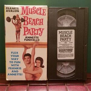 Muscle Beach Party Frankie Avalon, Annette Funicello VHS 1995